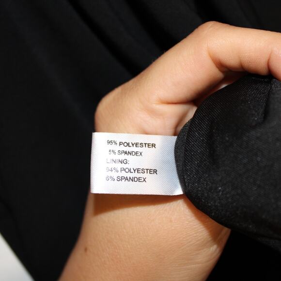 BOSTON PROPER -NWT- Black Cowl Neck Jersey Knit Career Dress | 8 - Picture 9 of 11